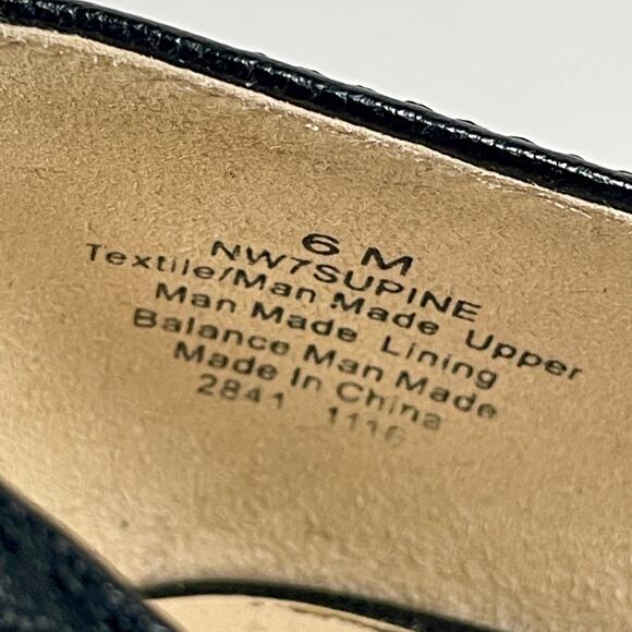 A.n.a Kenny Women’s Vegan Black Faux Suede Wedge Heel Size 6 - Picture 9 of 9